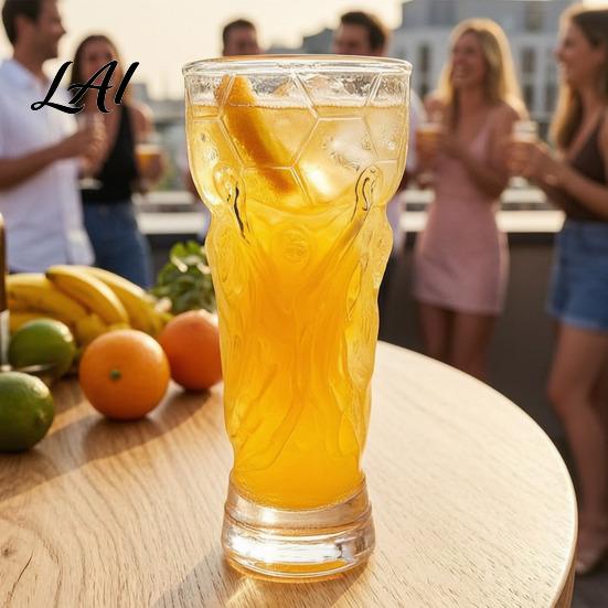 Beer Mug For Football Fans Trophy Plastic Cup Soccer Game Day Pint Clear for Party Large Capacity Reusable Sports Party Drinkware Lager