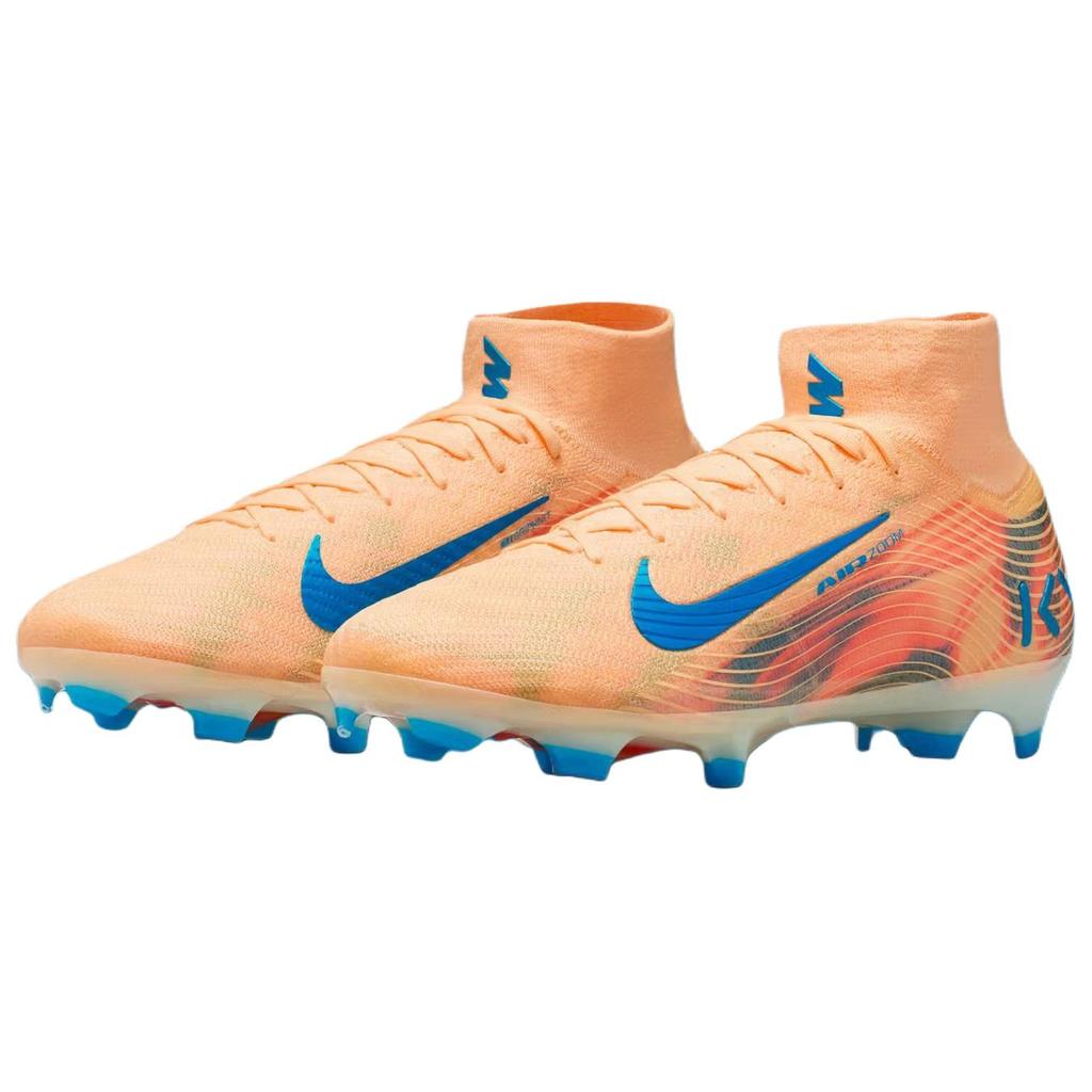 Футбольные бутсы Kylian Mbappé x Nike Mercurial Superfly 10 Унисекс Оранжевые FQ8692-801