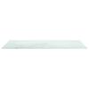 Vidaxl Blat Stołu, Biały, 120X65 Cm, 8 Mm, Szkło Z Teksturą Marmuru
