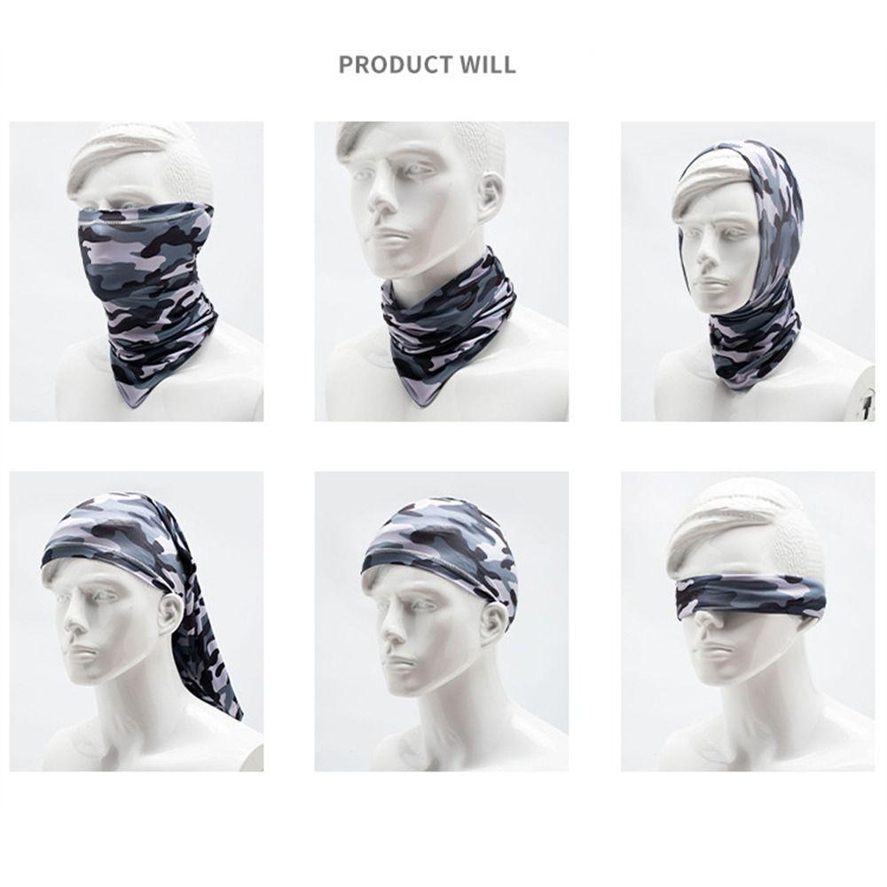 Sun Protection Full Face Mask Sun UV Protection Neck Gaiter Camouflage Balaclava  Outdoor Sport