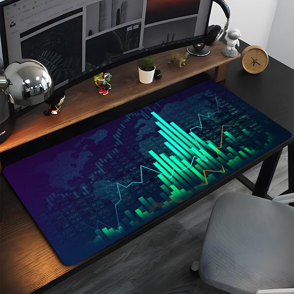 Stock Market Candle Chart Mouse Pad High Quality Natural Rubber Mouse Pad The Most Professional Washable Laptop Mouse Pad