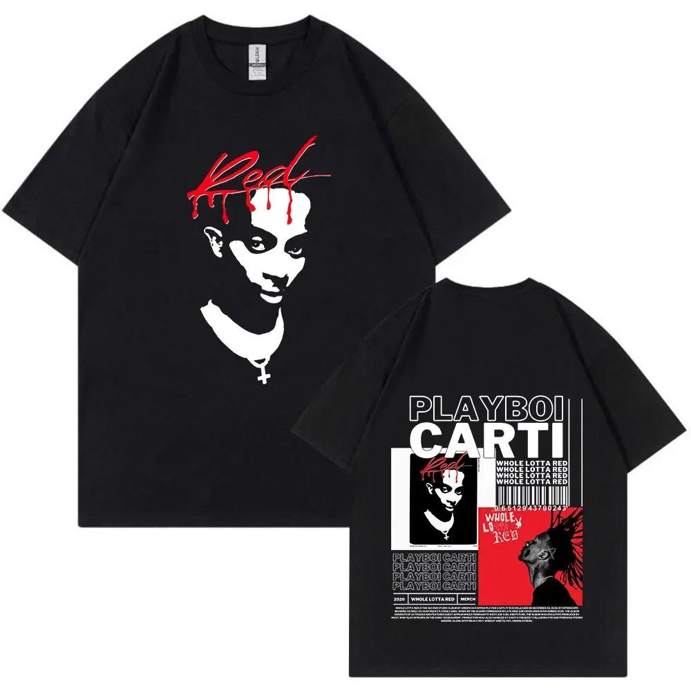 Rapper Playboi Carti Antagonist Tour Tshirt 2023 Concert Fans T Shirt Unisexs Fashion Hip Hop Short Sleeve Oversized Tshirts Bla