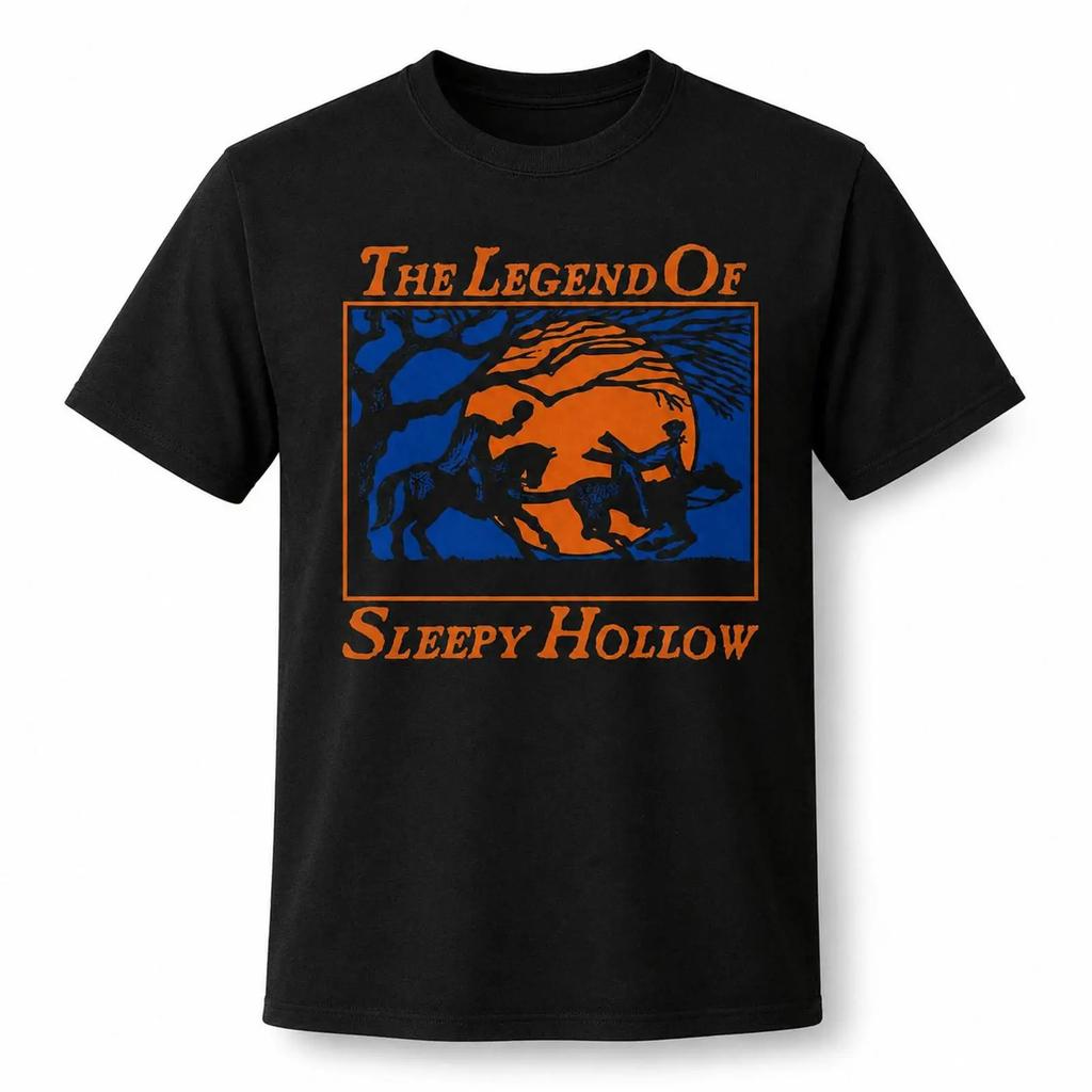 Legend Of Sleepy Hollow Headless Horseunisex T Shirt Creepy Halloween Tee S 5x Vintage Soft Designer Clothes Fashion Homme