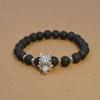 1PC Men's Fashion Trendy Wolf Head Elastic Beaded Bracelet Accessories Casual Suitable for Date, Party, Festival Gifts-ZT449