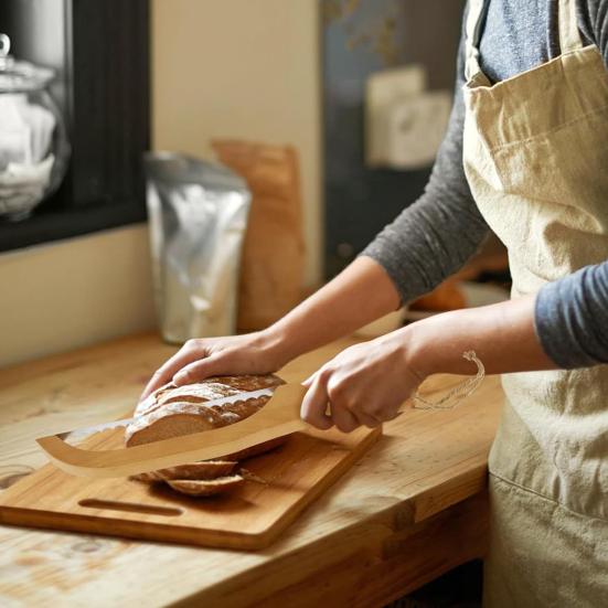 Bread Cutter Sourdough Bread Bow Slicer Serrated Bagel Cutter Baking Baguette Cake Cutter Wooden Bread Cutting Saw