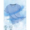 [TACVASEN] Short Sleeve T-Shirt Women's Sports Solid Color Quick-Dry Top Breathable Dry Shirt Summer Light Blue M