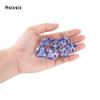 7 Pcs White Resin Blue Number Sharp Edge Dice Polyhedral Dice Suitable for Role-Playing RPG    Board Game