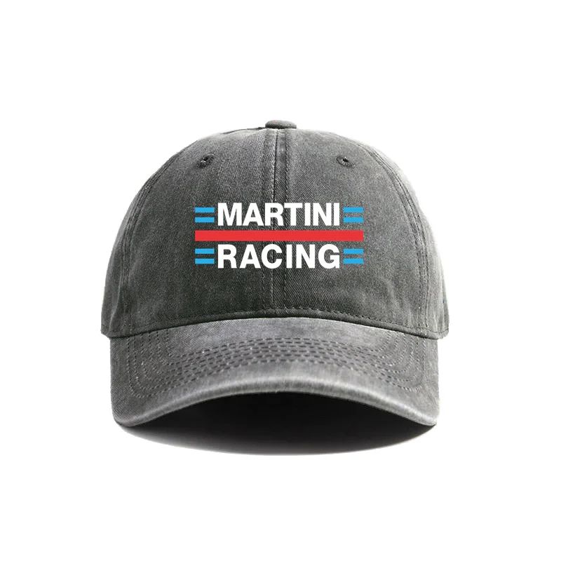 Бейсболки Martini Racing Потертые шляпы Кепка Мужская Женская Ретро Уличная Летняя Регулируемые Папины шляпы