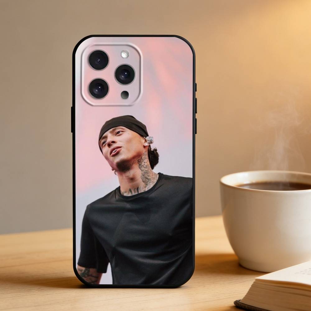 Чехол для телефона с изображением рэпера из Великобритании Central C-Cee Для iPhone 17 16 15 14 13 12 Max Plus Силиконовый Черный Чехол