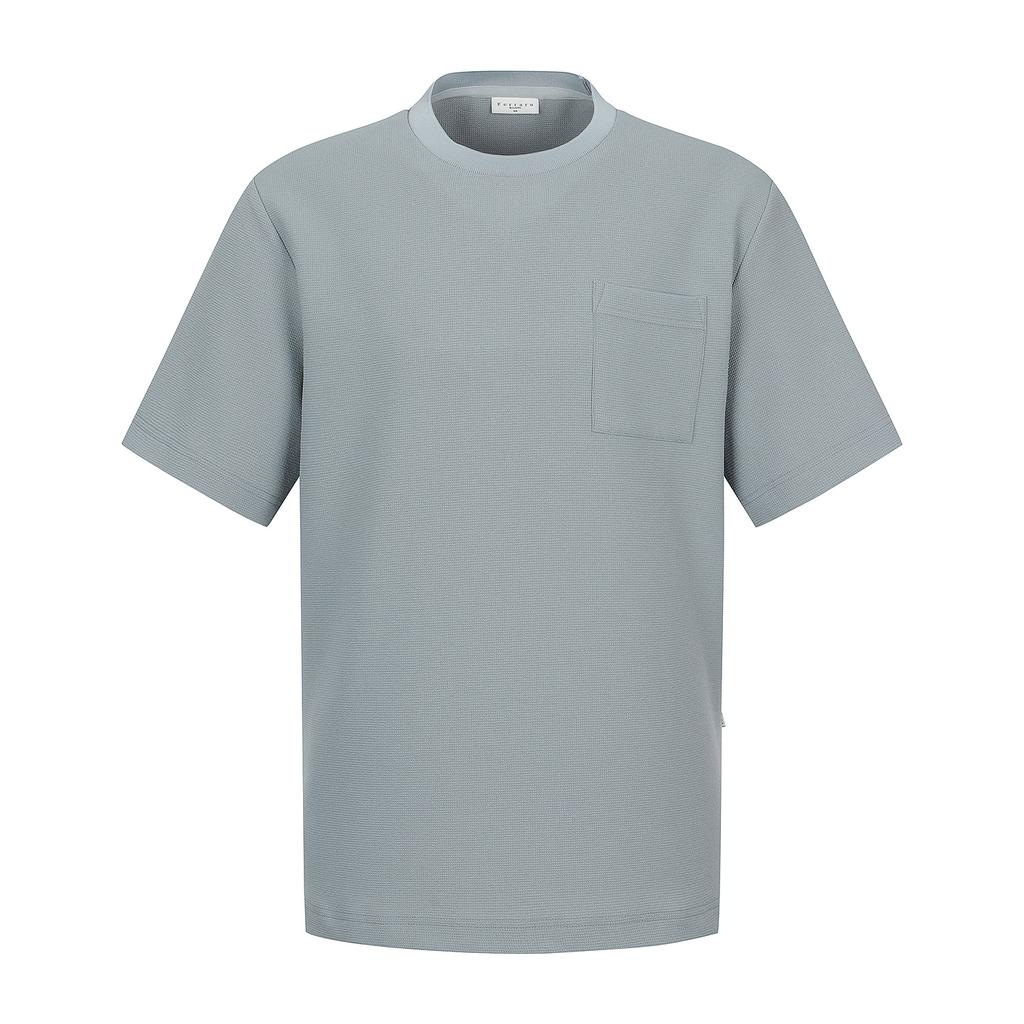 FERRAROMILANO Microfiber Jersey Round T-Shirt Grey (Am0Eks20934)