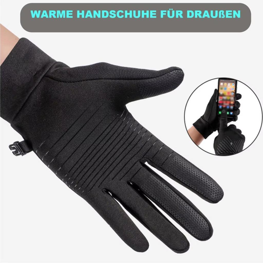 Outdoor Bicycle Gloves, Warm, Windproof and Waterproof Sports Universal Gloves
