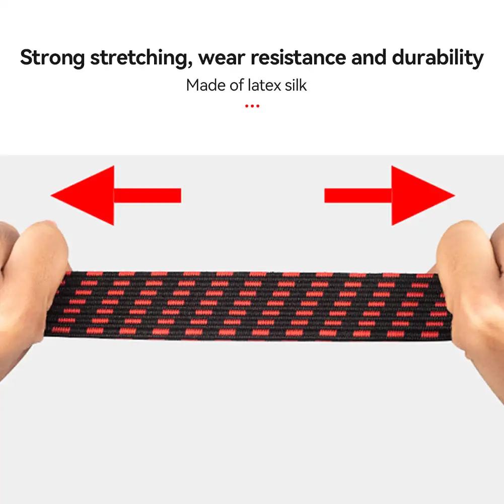 Эластичные шнуры-резинки с крючком, прочный ремень-резинка для багажа, противоскользящий плоский эластичный трос для мотоциклов, велосипедов, движущихся