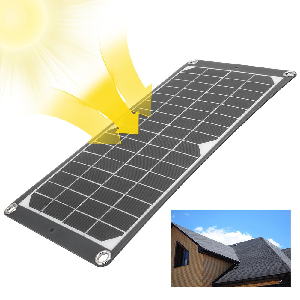 Portable Monocrystalline Solar Panel Flexible USB Port 10W for Outdoor Emergency Charging