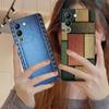 Джинсовая Текстура Чехол для Мобильного Телефона для VIVO V60 V50 V40 V30 V29 V27 V25 V23 Pro Lite 5G Цветной Чехол с Печатью Роскошный Чехол Красивый