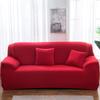 Elastic Solid Color 3 Seater Sofa Cover Dustproof Washable Stretch Couch Cover All-inclusive Extendable Sofa Protecter