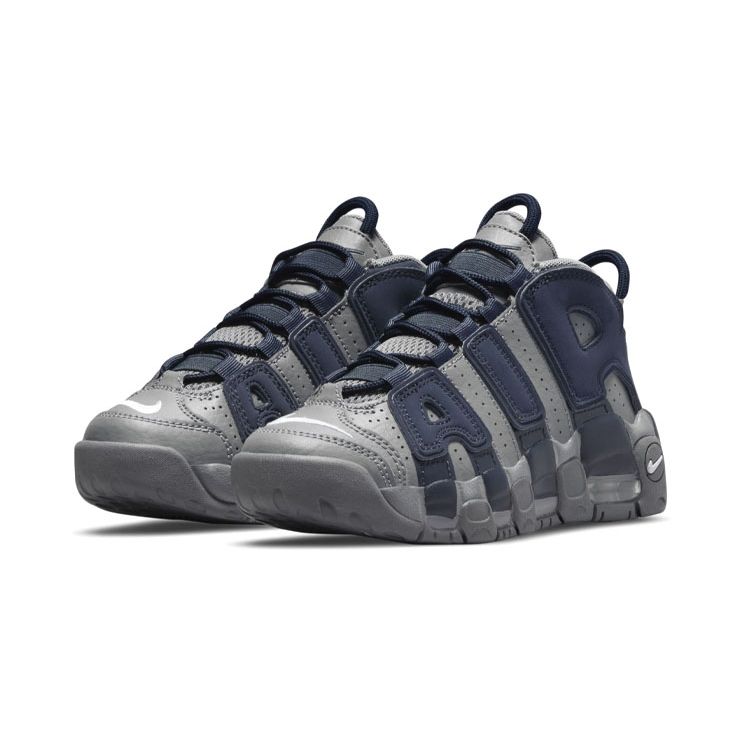 Nike Air More Uptempo Ps Cool Grey Midnight Navy White Детские Dm3318-009
