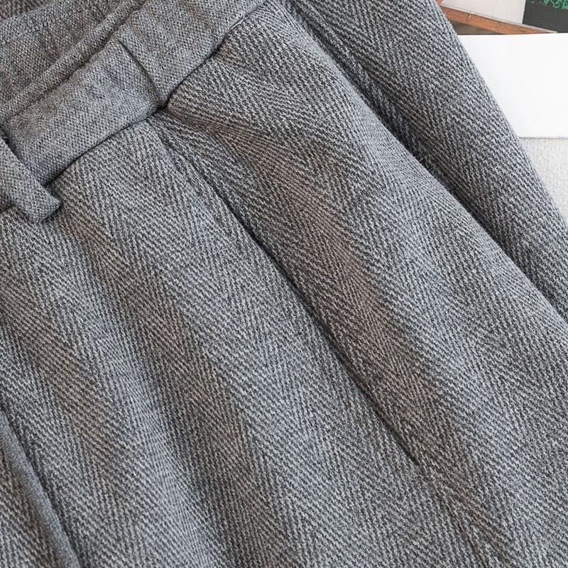 Women's Elastic Waist Solid Color Wide Leg Pants