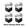 For Jeep Car Emblem Badge Decoration Wheel Center Hub Cap Rim Lid Sticker Cherokee Patriot Liberty Wrangler JK JL Commander NXJPT1