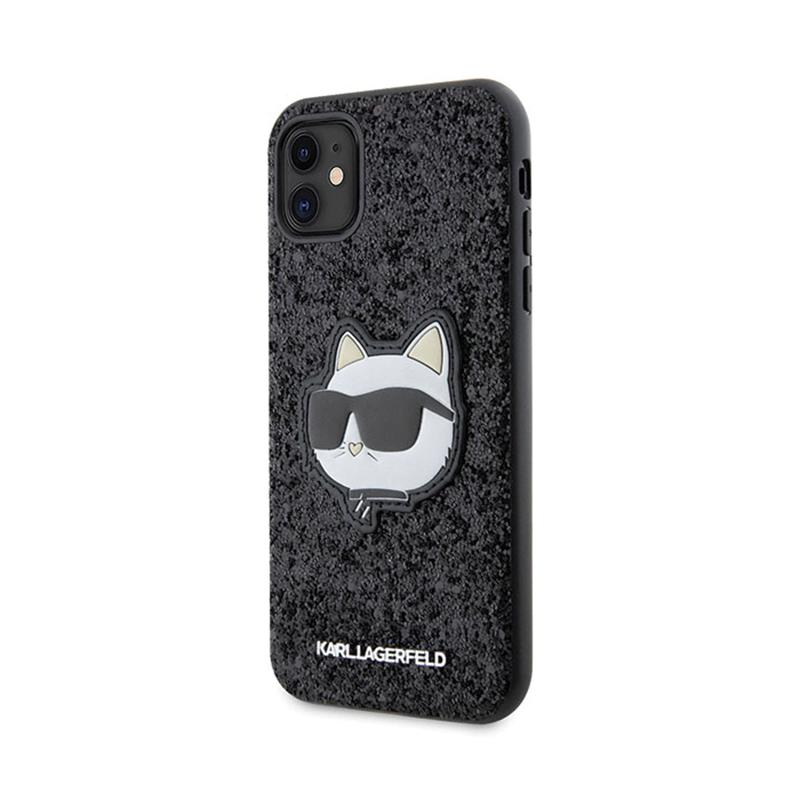 Karl Lagerfeld Nft Glitter Choupette Patch - Etui Iphone 11 (Czarny)