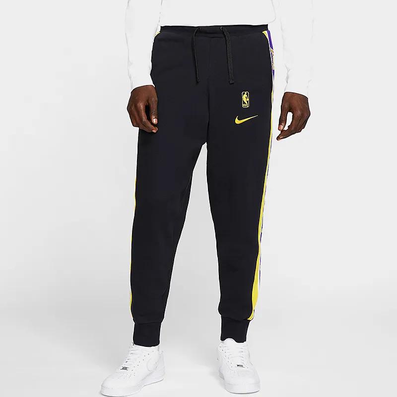 Nike Штаны Lakers Team Мужские Черные (унисекс) Трикотажные спортивные штаны CJ7125 010