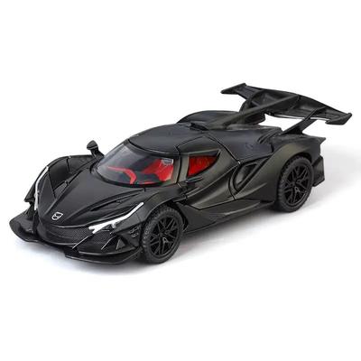 Модель спортивного автомобиля Apollo IE 1/32, металлический литой корпус, звуковые и световые эффекты, украшение, детская игрушечная машина, подарок для мальчиков, игрушки на Хэллоуин