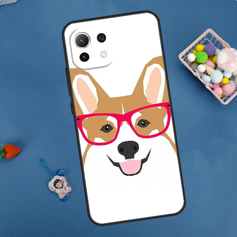 Cartoon Corgi Dog Case For Xiaomi 11T 12T 13T 14T Pro 13 14 15 Ultra POCO X7 Pro X3 X5 X6 M6 F5 F6 Pro Cover