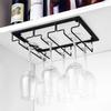 Black Wall Hanging Wine Glass Holder Iron Art Goblet Storage Rack  Glass Display