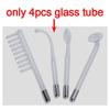 High Frequency Facial Electrode Nozzle Attachment 4 Pcs Glass Tubes Red Light Neon Violet Argon Blue Light Mixing Face Skin Care