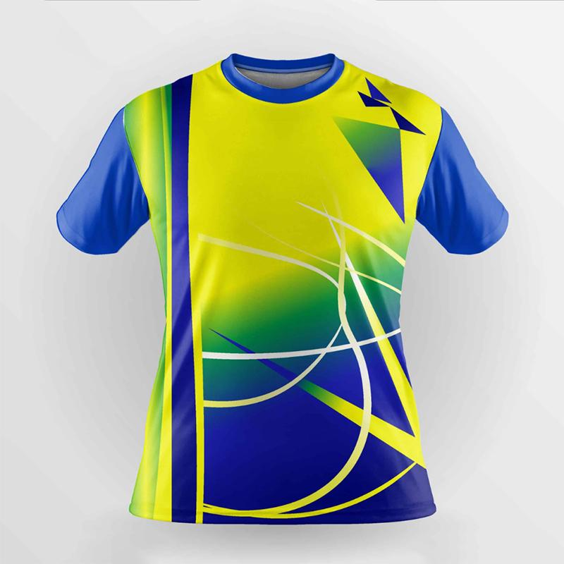 Дышащие мужские футболки Быстросохнущая женская тренировочная куртка Бадминтонная форма Футболка свободного покроя с круглым вырезом для мальчиков Топы для бега