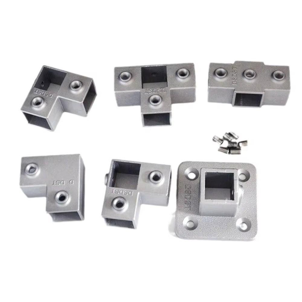 20x20mm Square Tube 25x25mm Aluminum Alloy Aluminum Alloy Elbow Fixed Pipe Clamp Connector Accessories Pipe Fixed Joint