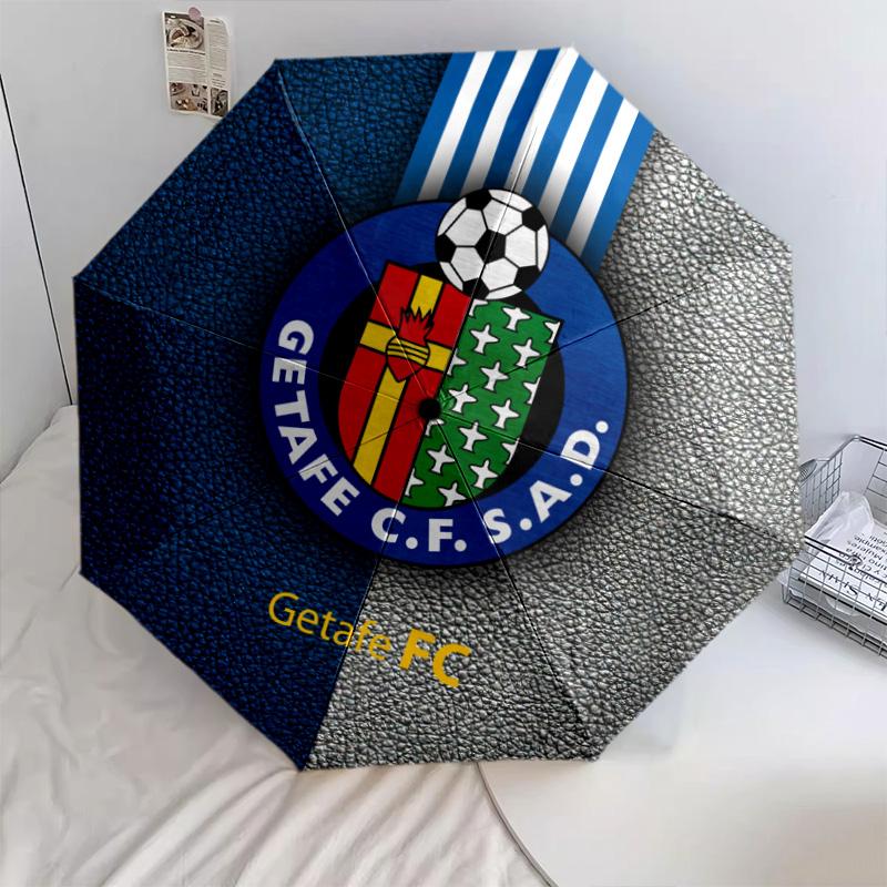 Getafe CF узор, автоматический складной зонт, портативный и складная конструкция, 8 спиц, рождественский или день рождения подарок.