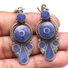Tibetan Turquoise Lapis Lazuli Nepali Earrings Handmade Jewelry Coral Tribal