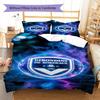 Bordeaux Bègles Pattern Bedding Set Quilt Cover Pillowcase Home Decor Gift (1 * duvet cover + 2 * pillowcase, without core)