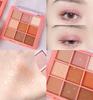 9 цветов Punk Smokey Eyeshadow Palette Cool Toned Matte Glitter Eye Shadow Makeup Palette Gray Black Eye Pigment Makeup Palette