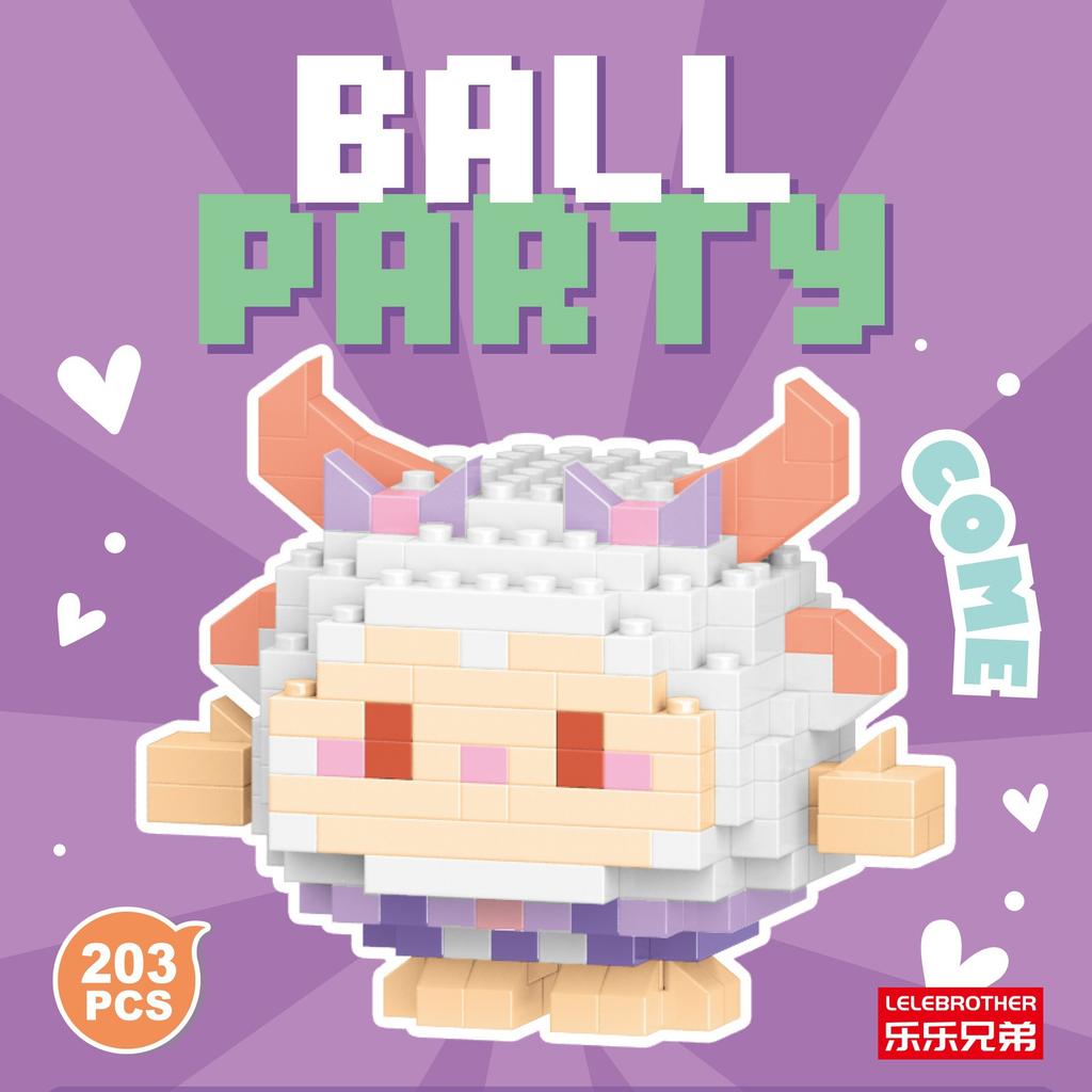 Серия кукол-животных из микрочастиц, строительные блоки, детские сборные игрушки