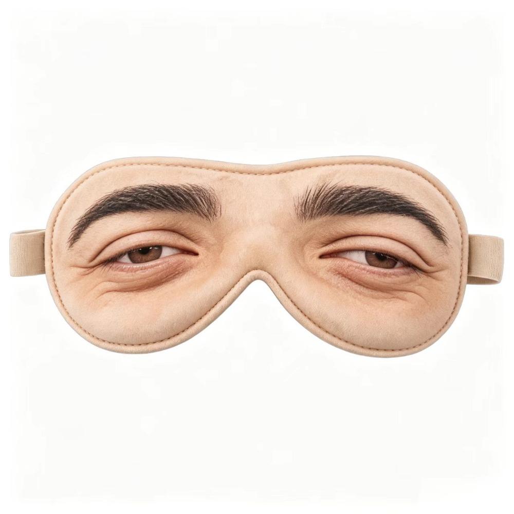 Breathable Funny Sleep Mask 3D Eyeshade Cute Eyes Open Eye Mask Travel Party Rest Sleeping