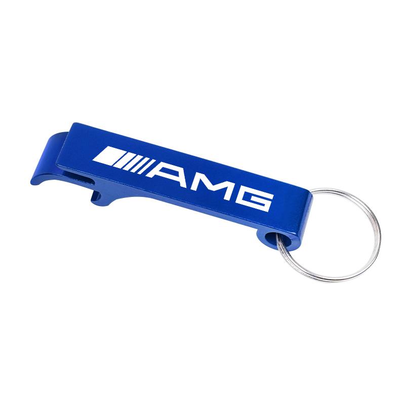 CSF1 2-in-1 Car Keychain Portable Beer Bottle Opener Party Gift Decal For Mercedes Benz AMG GLC W203 W206 W220 W205 W211 W212 W201