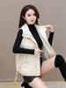 European fashion cotton vest women's new popular thickened cotton vest winter wear versatile thermal vest
