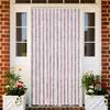VidaXL Fly Curtain Silver Grey and Pink 118x220 Cm Chenille, Door Fly Curtain, Insect Curtain of 4004886