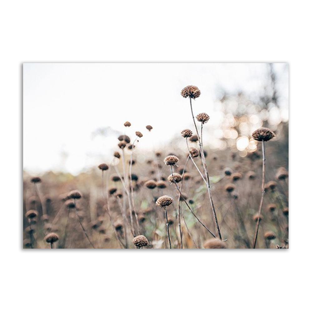 Hay Reed Wall Art Натуральный постер и принты Ветряная мельница Закат Скандинавская картина на холсте для спальни Настенная картина Украшение картин