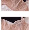 Sexy Lace Embroidery Bra Set for Women Ultra Thin Breathable Lingerie Comfort Bras and Thongs French 5 Colors
