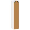 Wall Mounted Bathroom Cabinet White 33 x 34.5 x 160 cm
