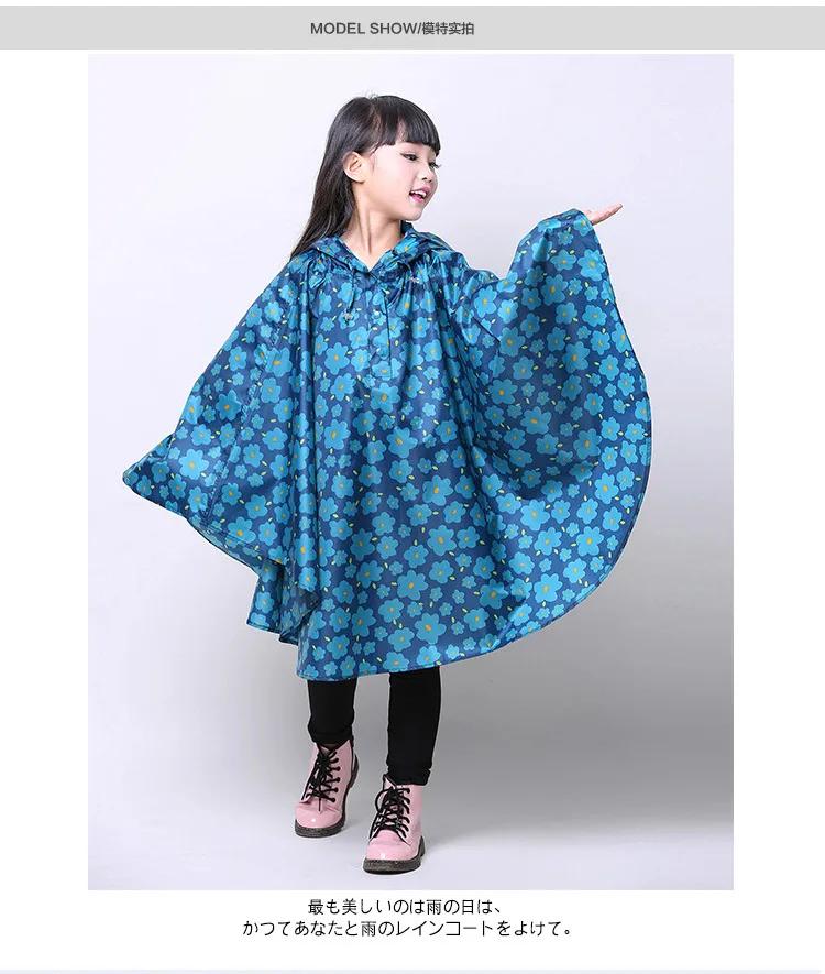Детский дождевик для девочек и мальчиков, милый водонепроницаемый детский дождевик, непроницаемый детский дождевик, пончо, дождевик с капюшоном