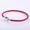 И Кожа Красный и Счастливый Круг Защита от Добра Модный Аксессуар Женский Мужской Браслет, Серебро, Бусины, Браслет, Зло, Удача, Амулет, Унисекс,