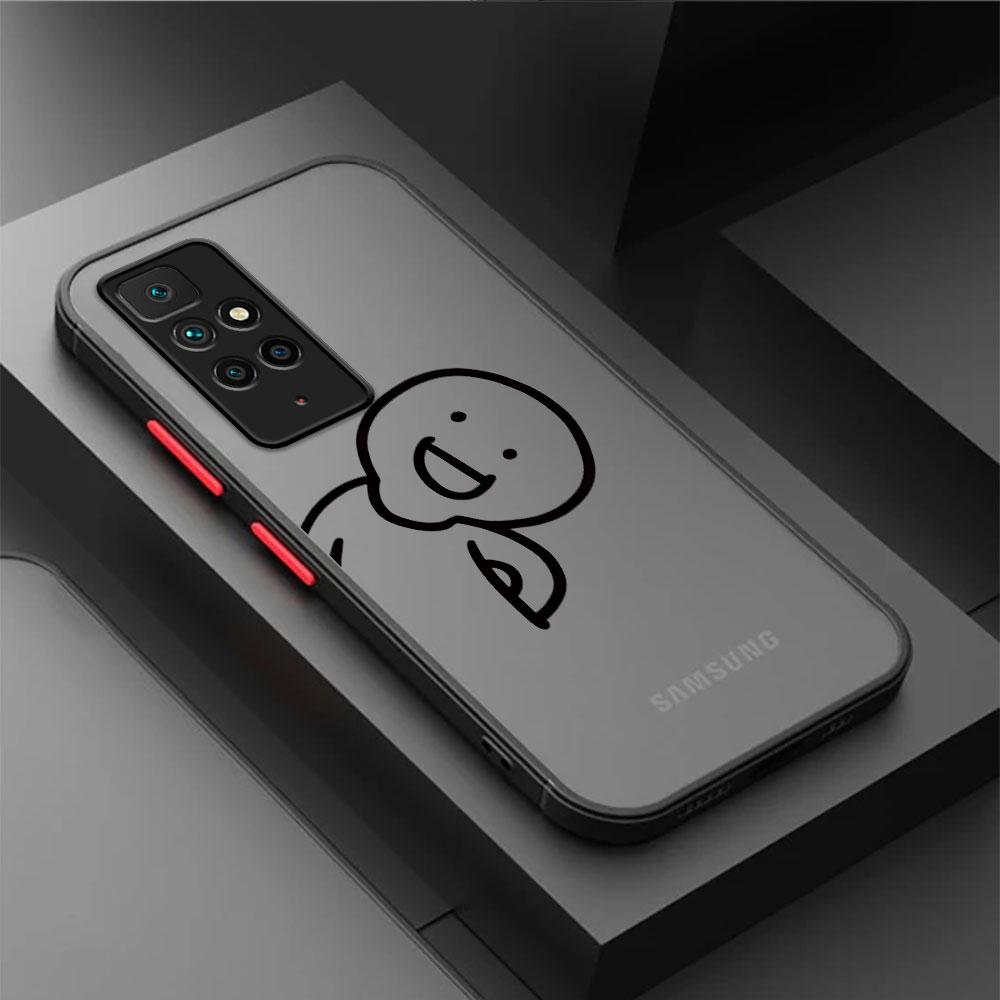 Милый стикмен на унитазе Чехол для Xiaomi Redmi Note 9 10S 13 8Pro 10 Pro 12 Pro Plus 9S 12S 8T 12 Pro Телефон Ударопрочный чехол
