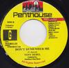 7-дюймовая пластинка TONY REBEL Dont Remember Me NONE Penthouse Recor 2001 Ямайка Регги Ска Даб Б/у