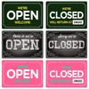 Винтажная настенная табличка Open/Closed, ретро табличка из металла для бара, Заходите, Добро пожаловать, настенный декор, для бара, клуба, плакат для мужской пещеры, WY279