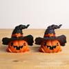 New Halloween Ghost Witch Pumpkin Resin Creative Small Ornament Micro Landscape Desktop Atmosphere Ornament