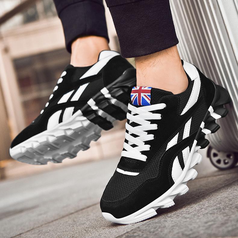 Мужская модная спортивная обувь из сетки EVA, дышащая, с язычком в виде флага Великобритании, прочная, зигзагообразная подошва, легкий вес, 5 вариантов цвета, активный образ жизни