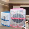 1PC Polyester Universal Dust Cover Embroidery Washing Machine Cover Home Supplies Drum Type Washing Machine Transparent